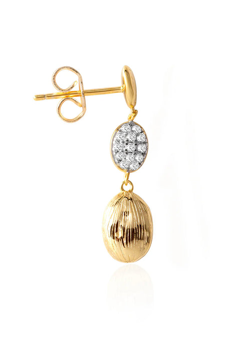 Oval Crystal Drop