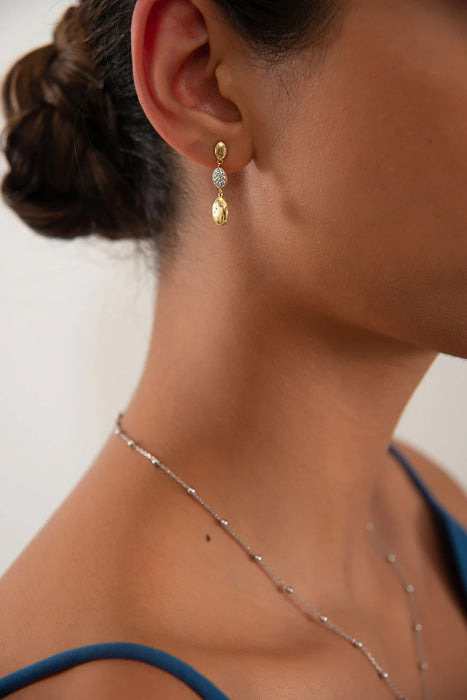 Oval Crystal Drop